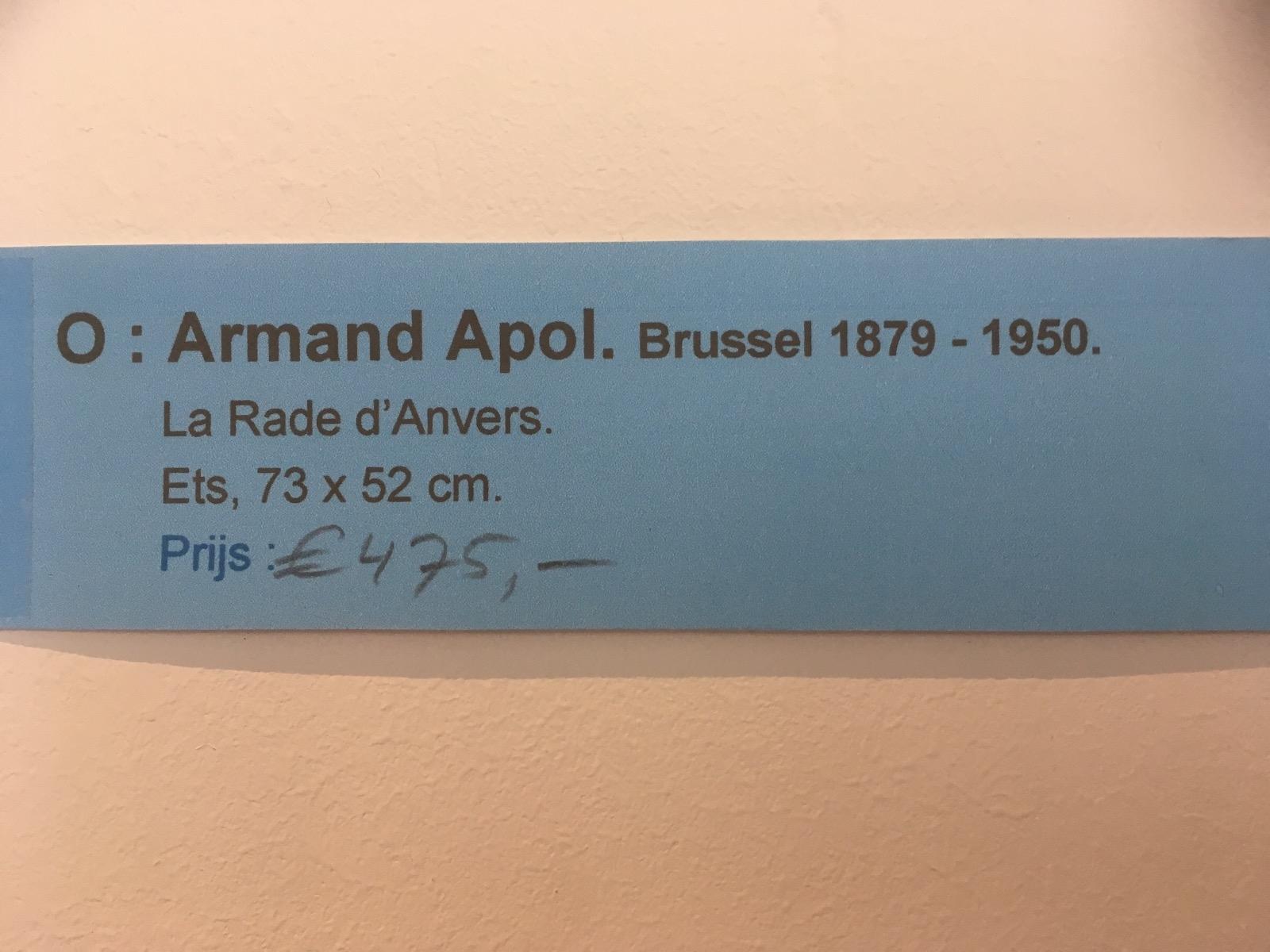Apol Armand ,Brussel; 1879-1950